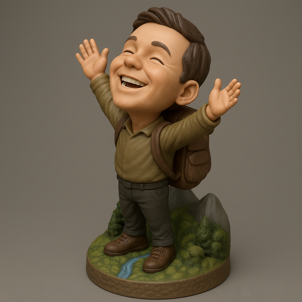 face anatomy 3d model-create 3d face model from photo_Spirited Hiker: Celebrate Nature's Joy