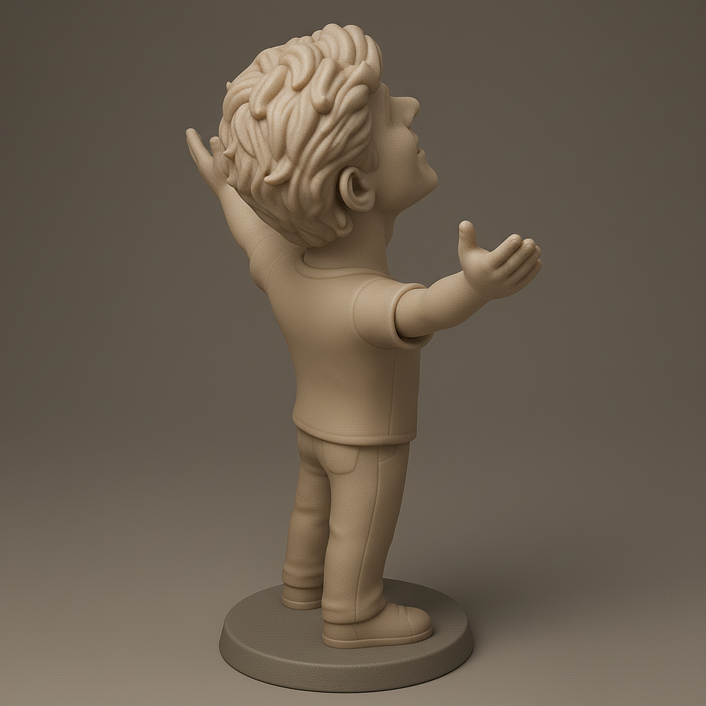 silhouette 3d printer maker-3d portrait printing_Joyful Celebration Figurine