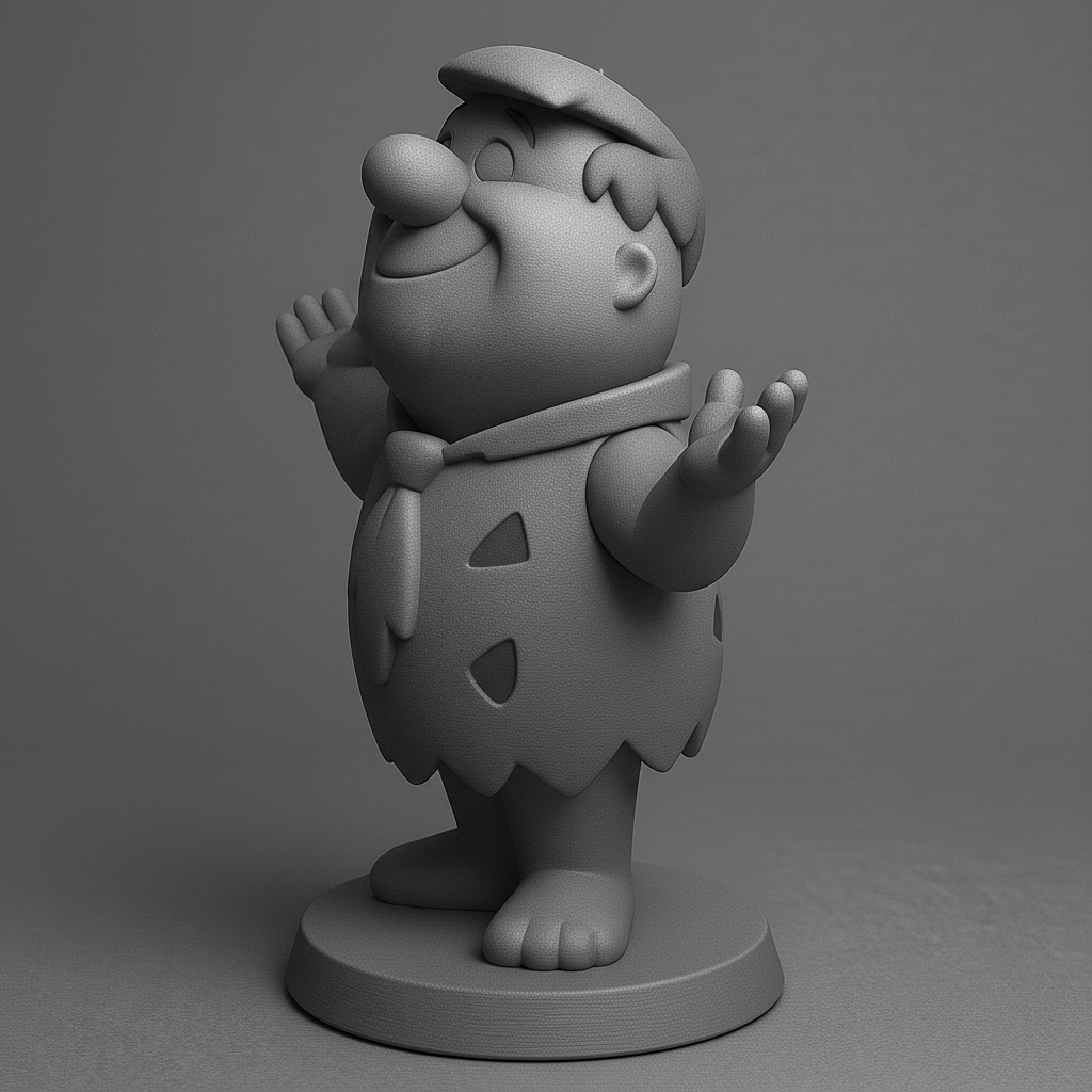 face anatomy 3d model-create 3d face model from photo_Cheerful Caveman Figurine