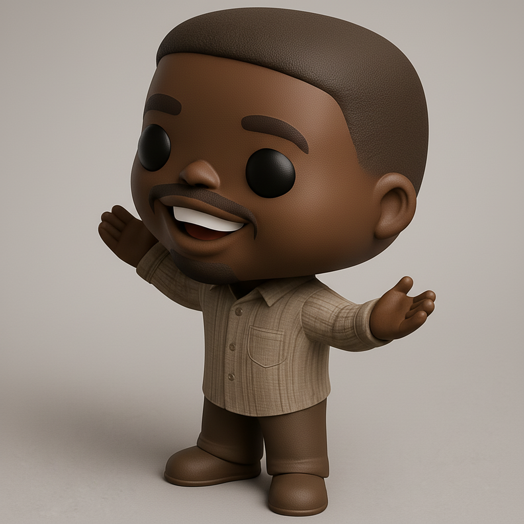 face to 3d model ai-3D portrait printing from photo_Joyful Pop-Inspired Figurine: Smile-Inducing 3D Print