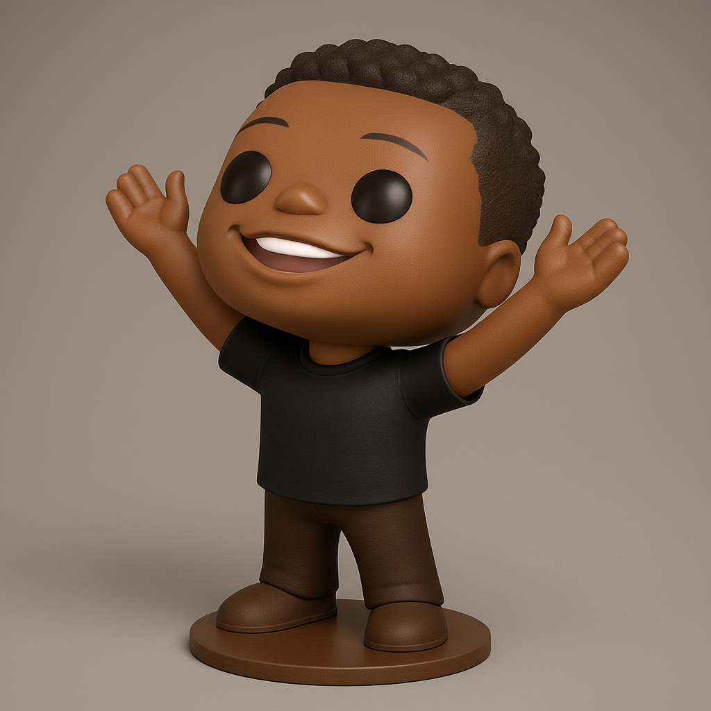 face to 3d model ai-3D portrait printing from photo_Uplifting Happy Kid Figurine: Share a Smile!