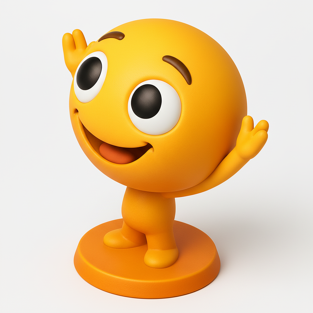 face to 3d model ai-3D portrait printing from photo_Print Your Own Happy Emoji Pal - Instant Joy Booster!