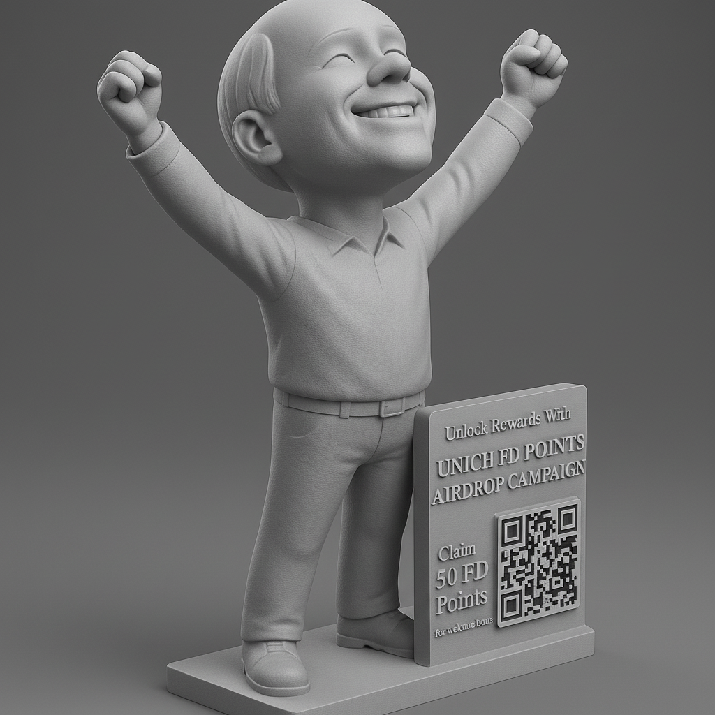 silhouette 3d printer maker-3d portrait printing_Celebrate Success: Unlock Rewards with this 3D Print!
