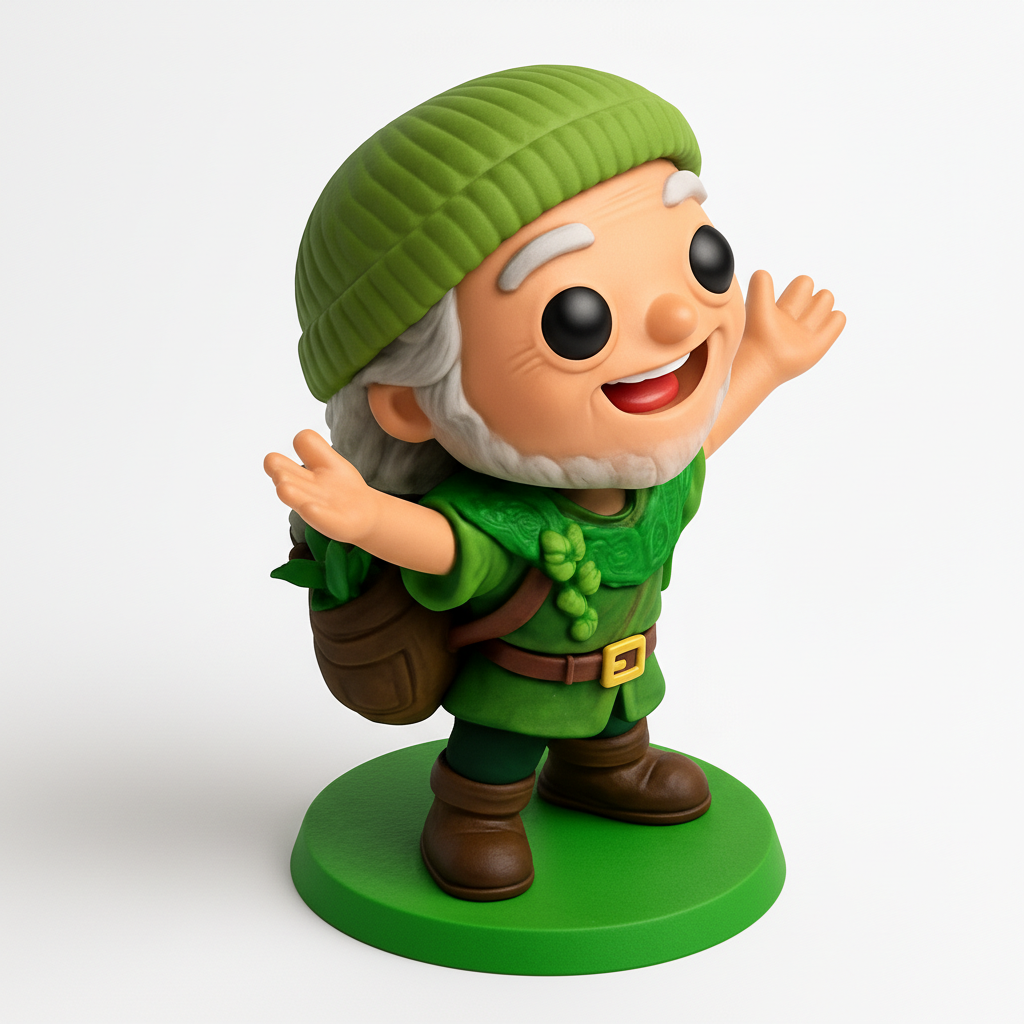 face anatomy 3d model-create 3d face model from photo_Joyful Woodland Elder Figurine - Lucky Charm Decor