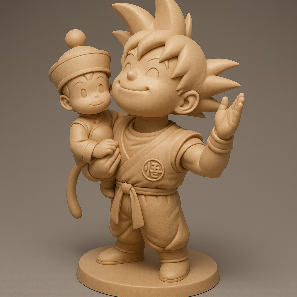 silhouette 3d printer maker-3d portrait printing_Heroic Duo: Adventure Awaits!