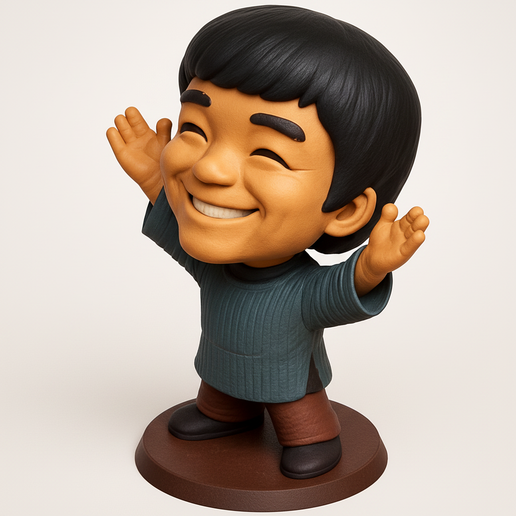 face anatomy 3d model-create 3d face model from photo_Cheerful Hugging Boy Figurine - Print & Smile!