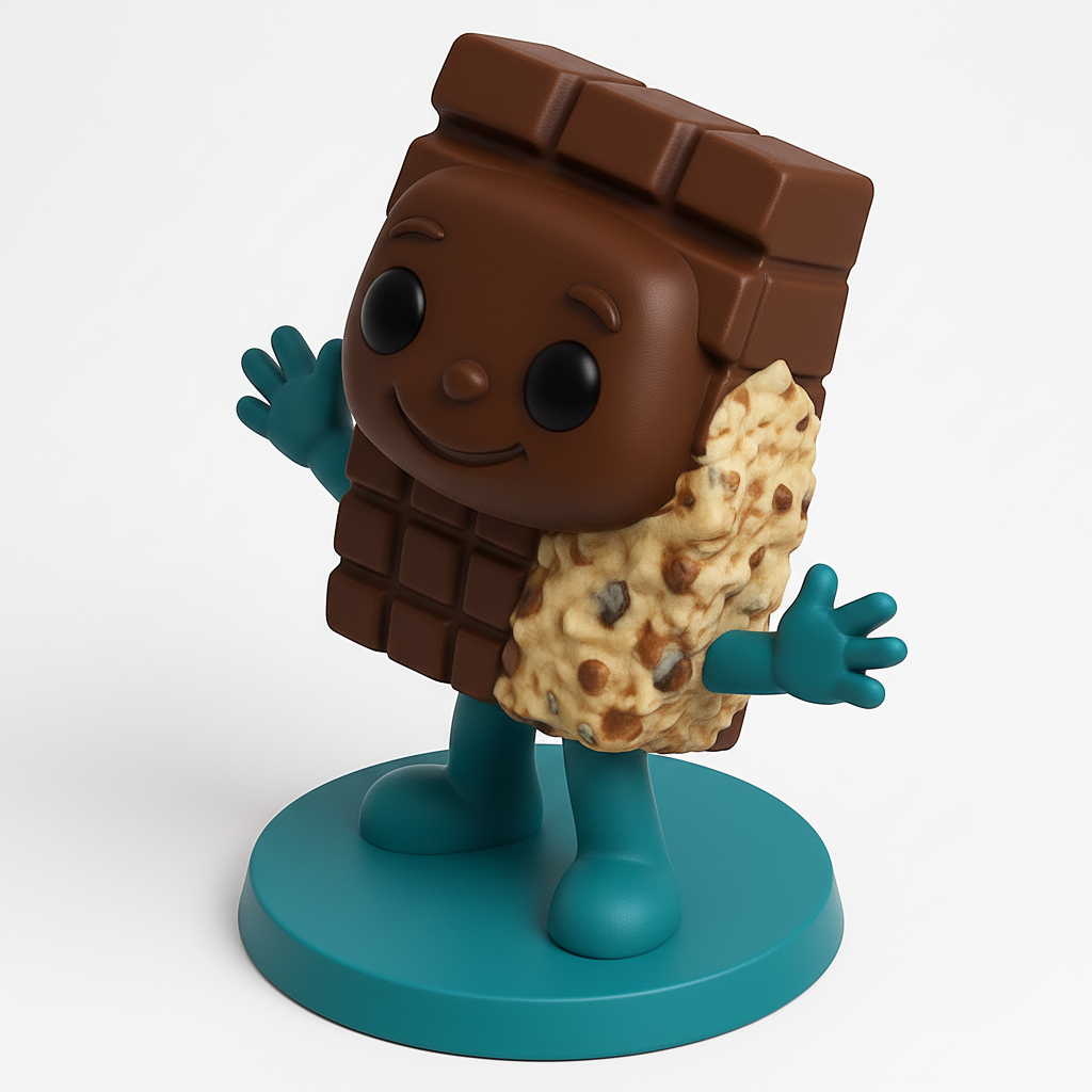 face anatomy 3d model-create 3d face model from photo_Sweet Treat Chocolate Character Collectible Figurine