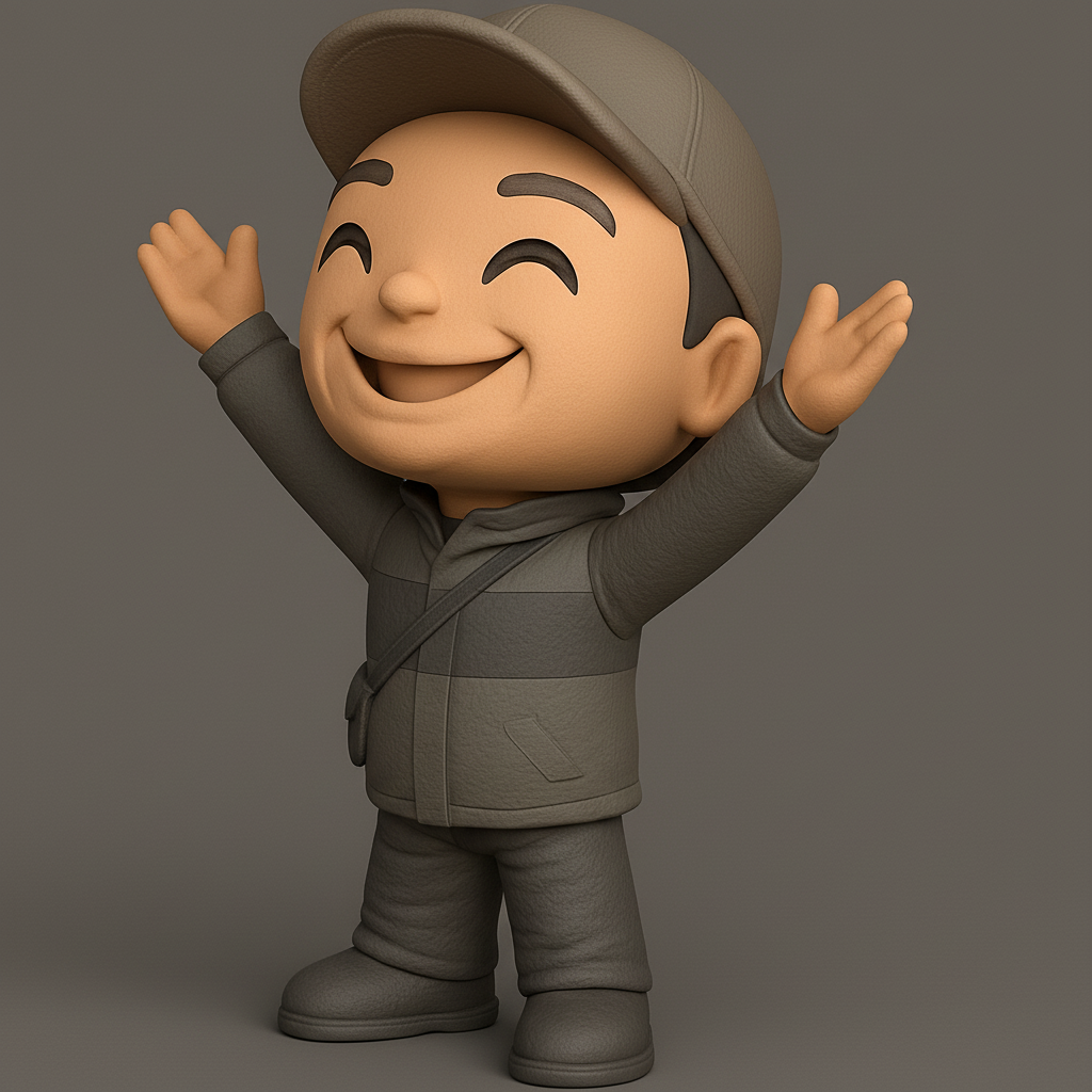 face anatomy 3d model-create 3d face model from photo_Joyful Little Pal: Embrace the Day with a Smile!