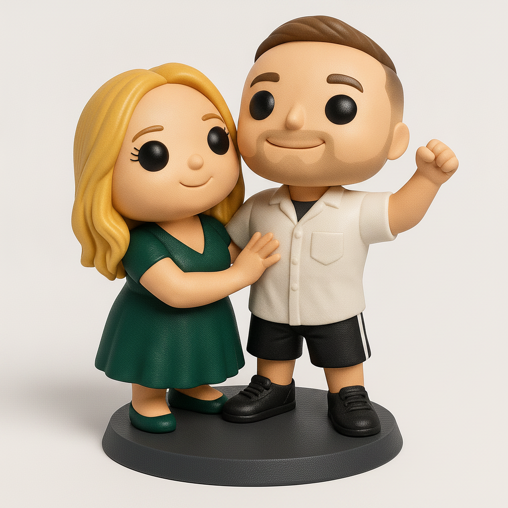 face anatomy 3d model-create 3d face model from photo_Customizable Couple Figurine - Your Personalized Keepsake