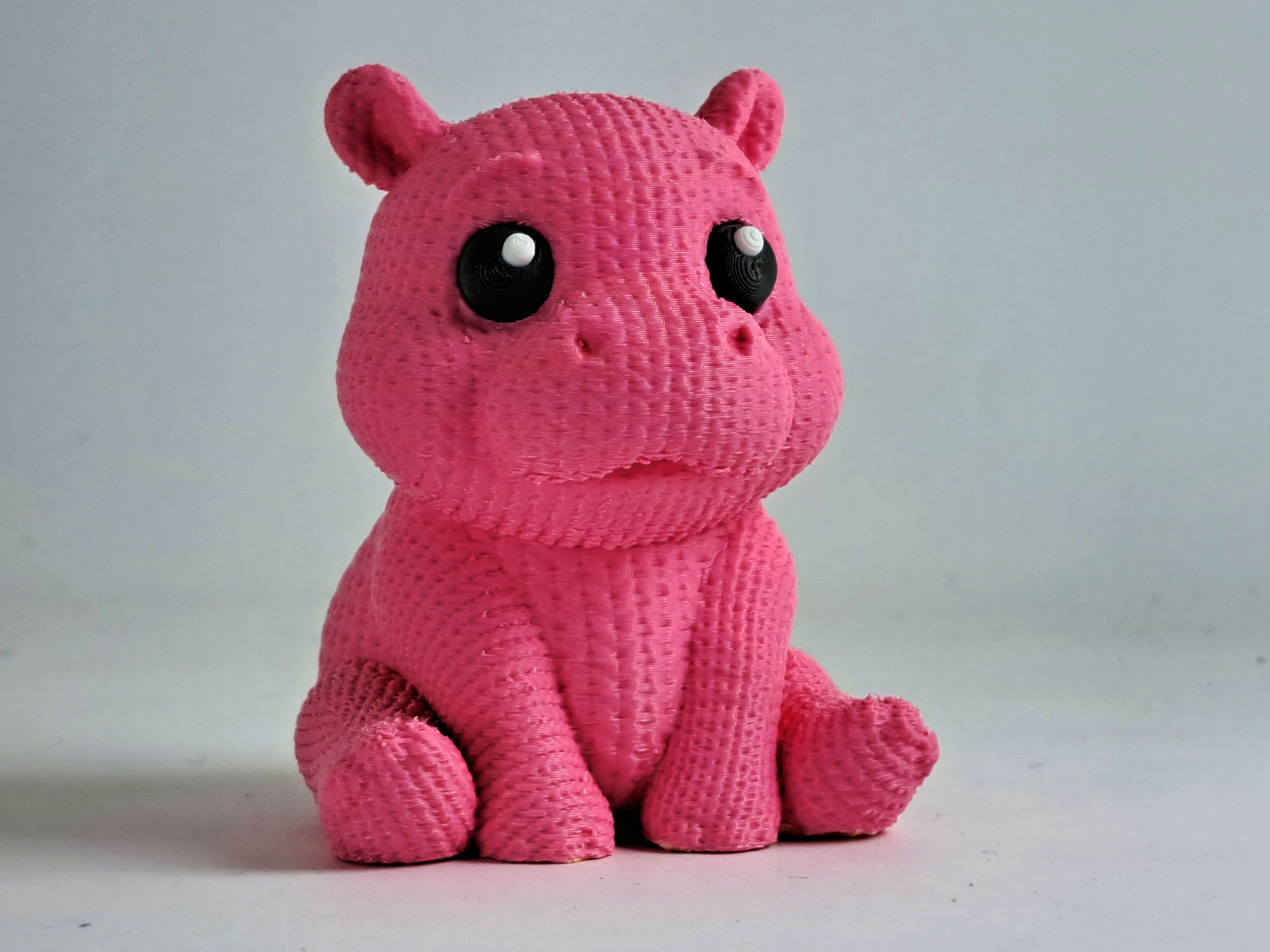 artistic statue STL-digital art figurines_knitted hippo