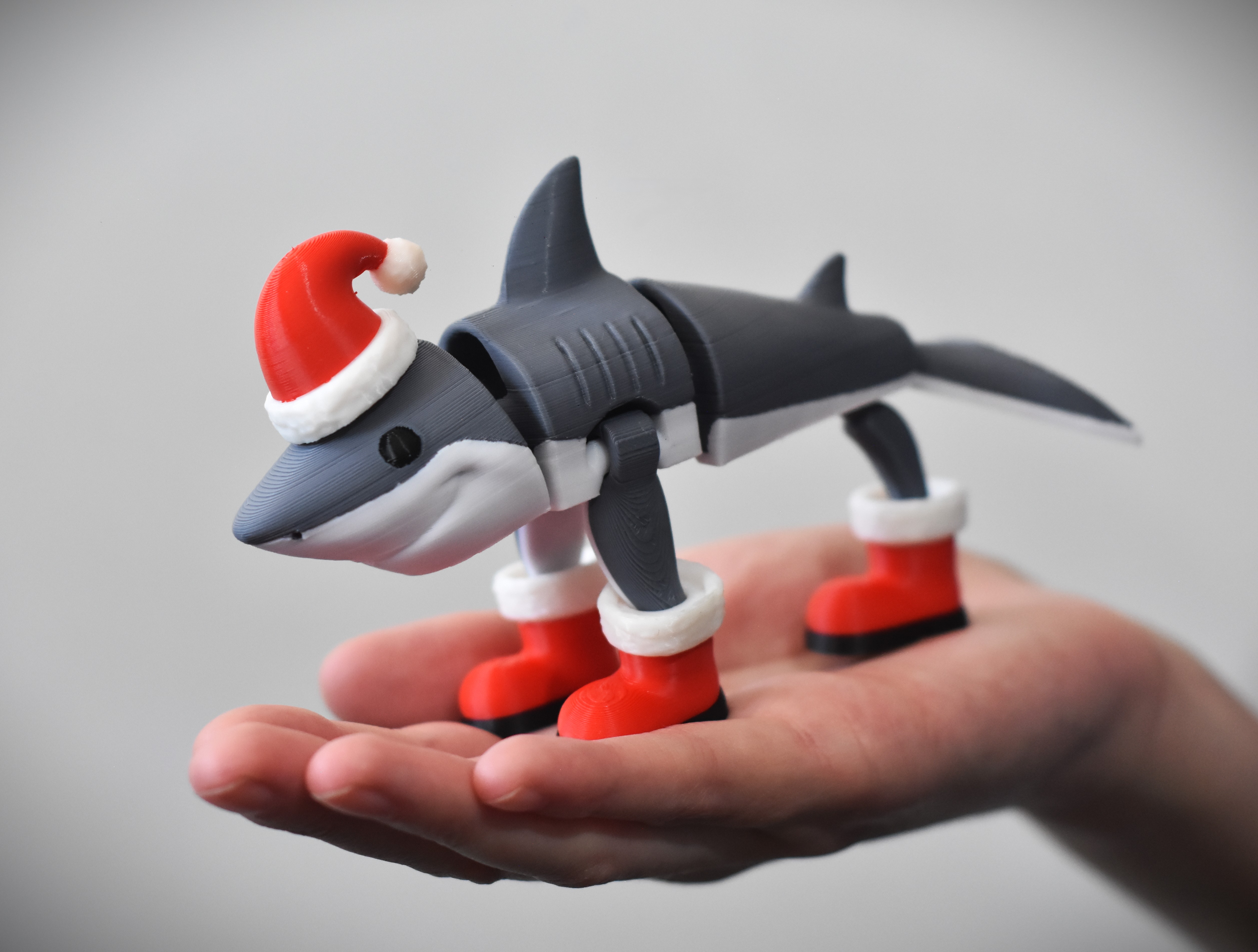 artistic statue STL-digital art figurines_Christmas Tralalero Tralala