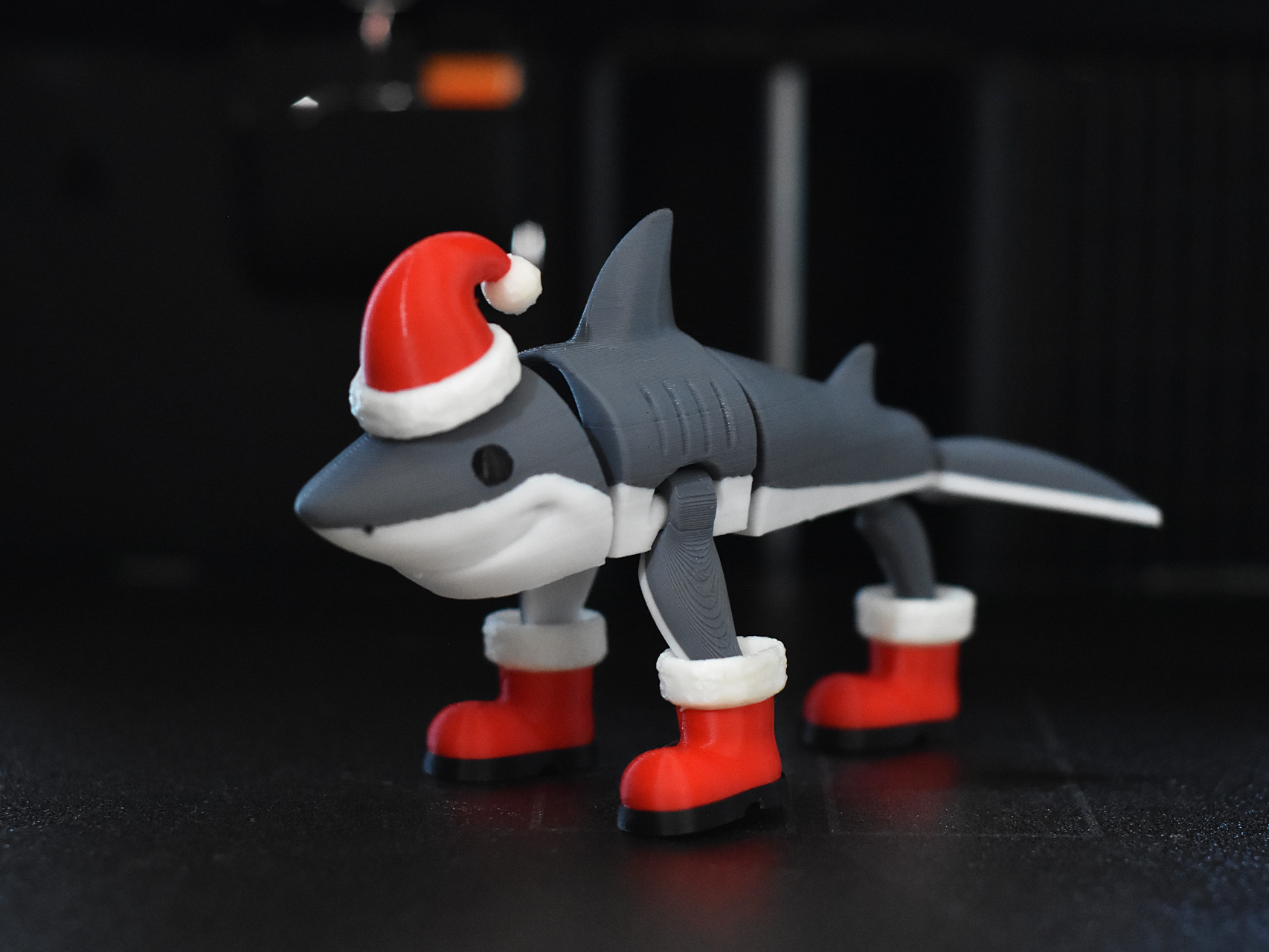 artistic statue STL-digital art figurines_Christmas Tralalero Tralala