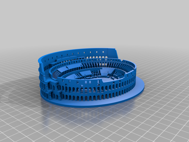 artistic statue STL-digital art figurines_Colosseum