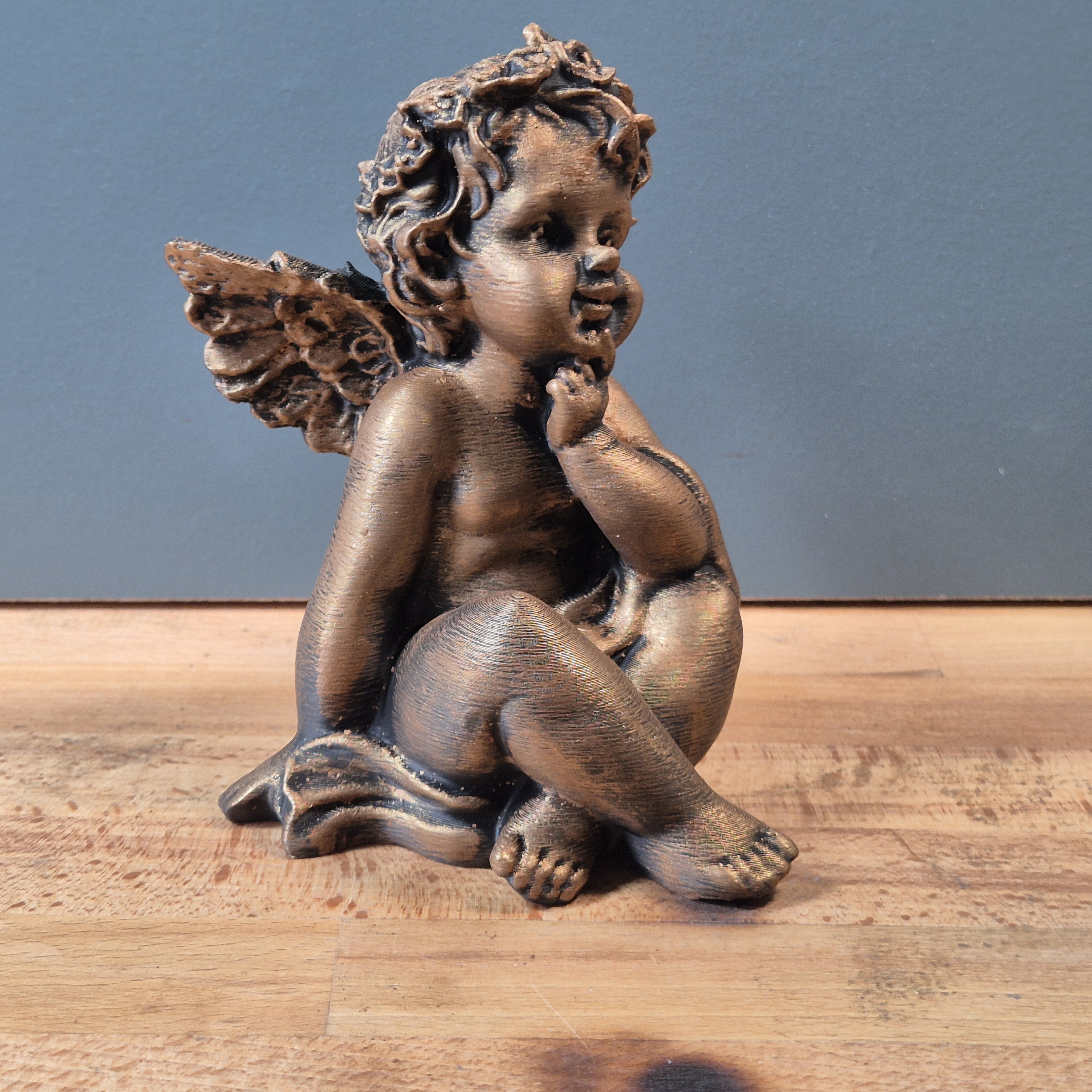 artistic statue STL-digital art figurines_Bronze Cherub