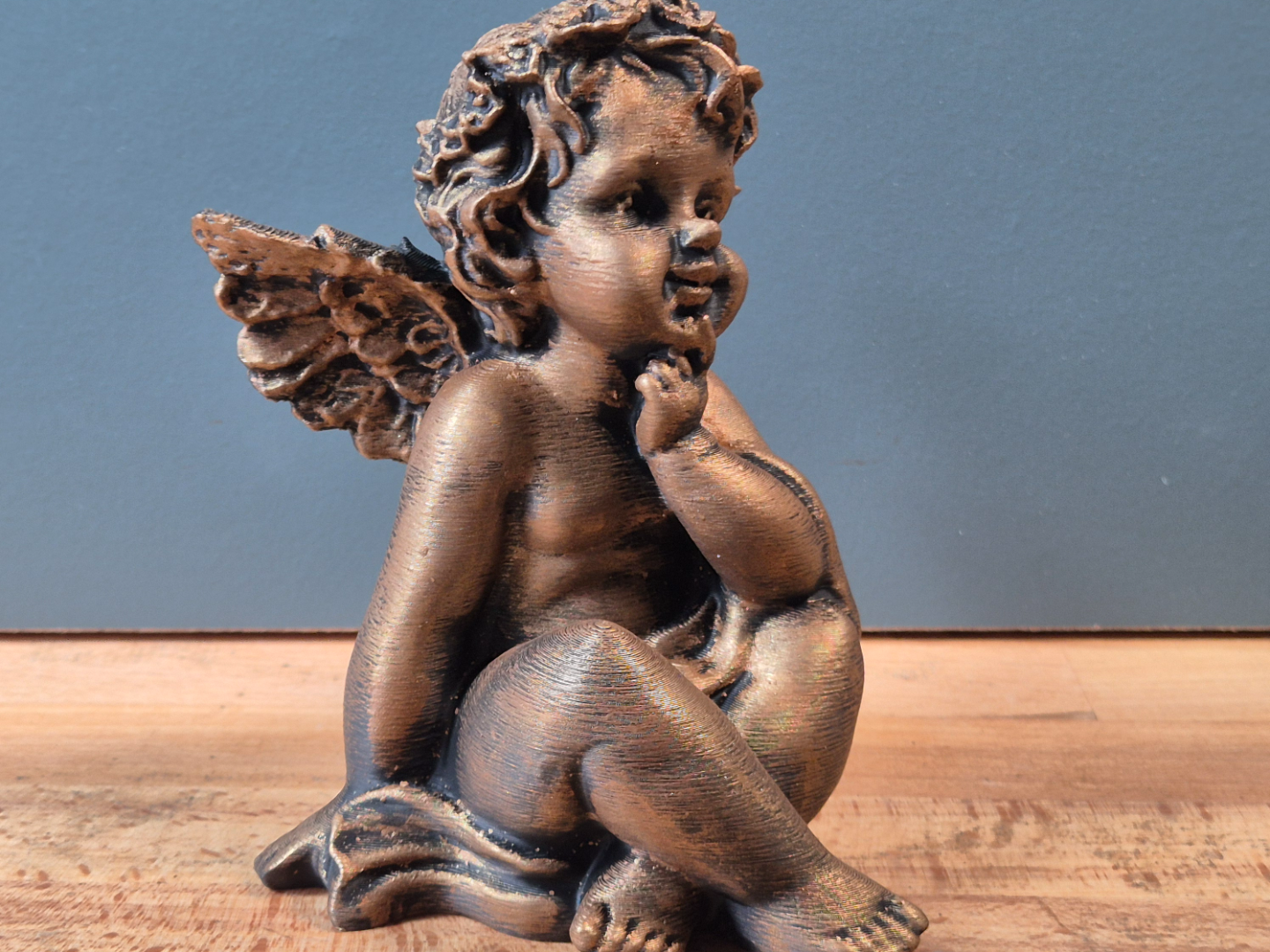artistic statue STL-digital art figurines_Bronze Cherub