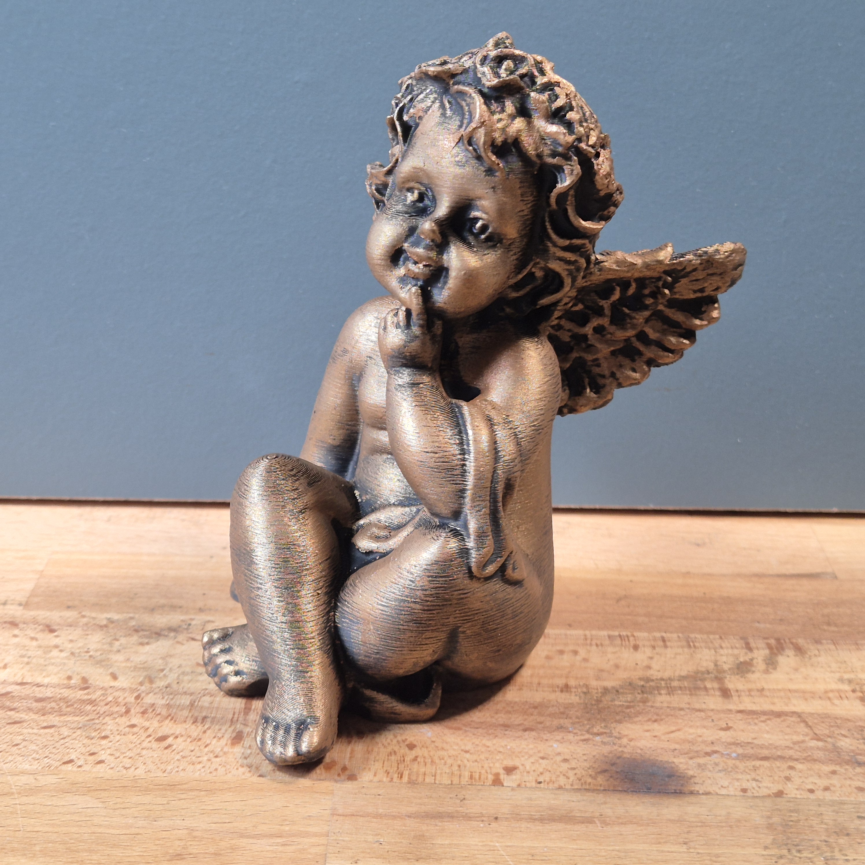 artistic statue STL-digital art figurines_Bronze Cherub