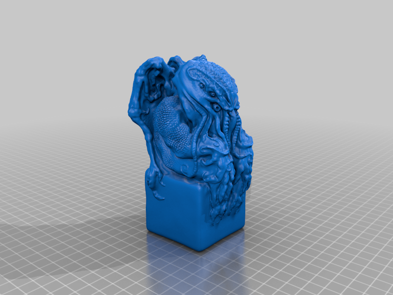 artistic statue STL-digital art figurines_Cthulhu Figurine