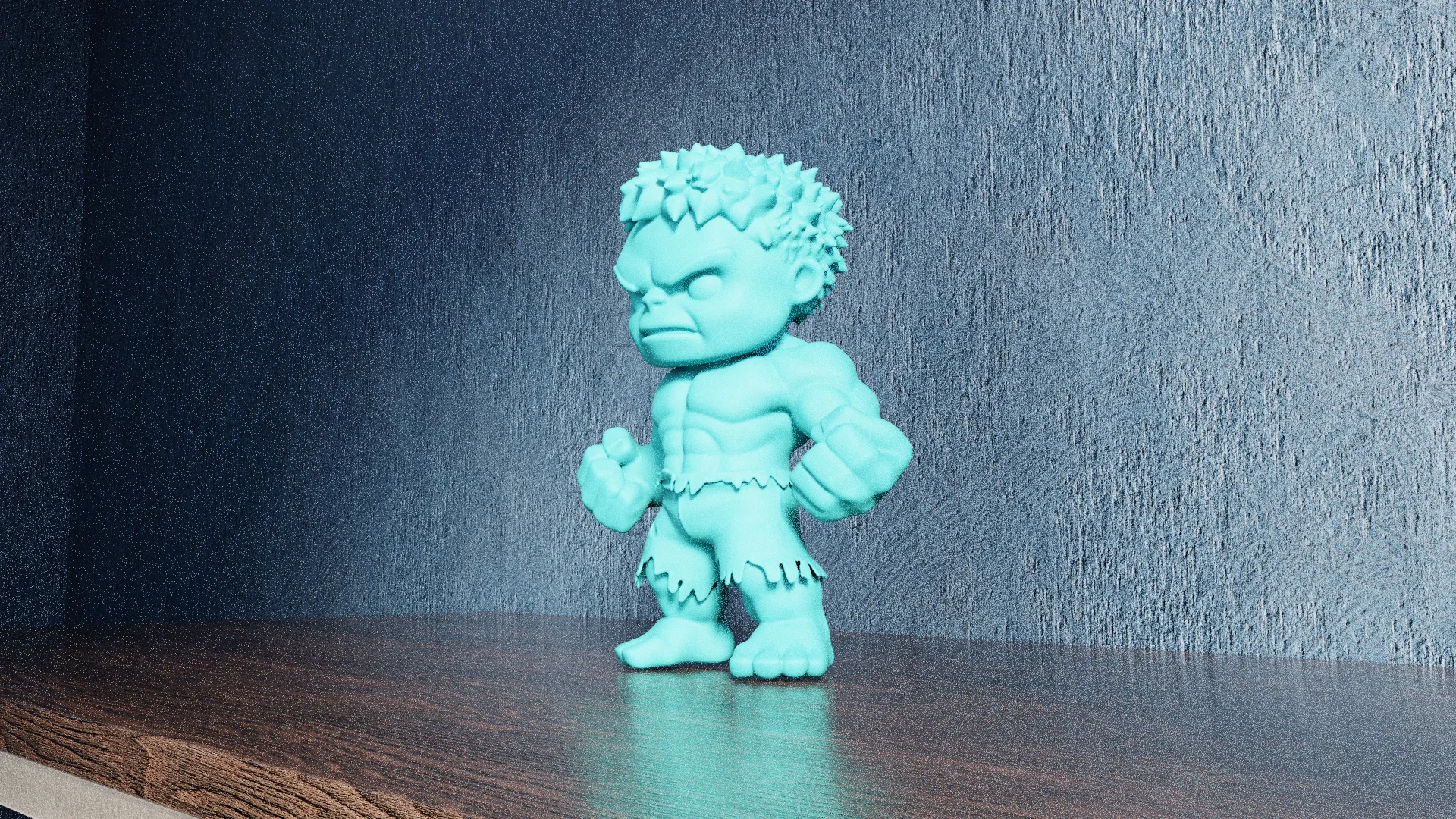 artistic statue STL-digital art figurines_Mini Hulk