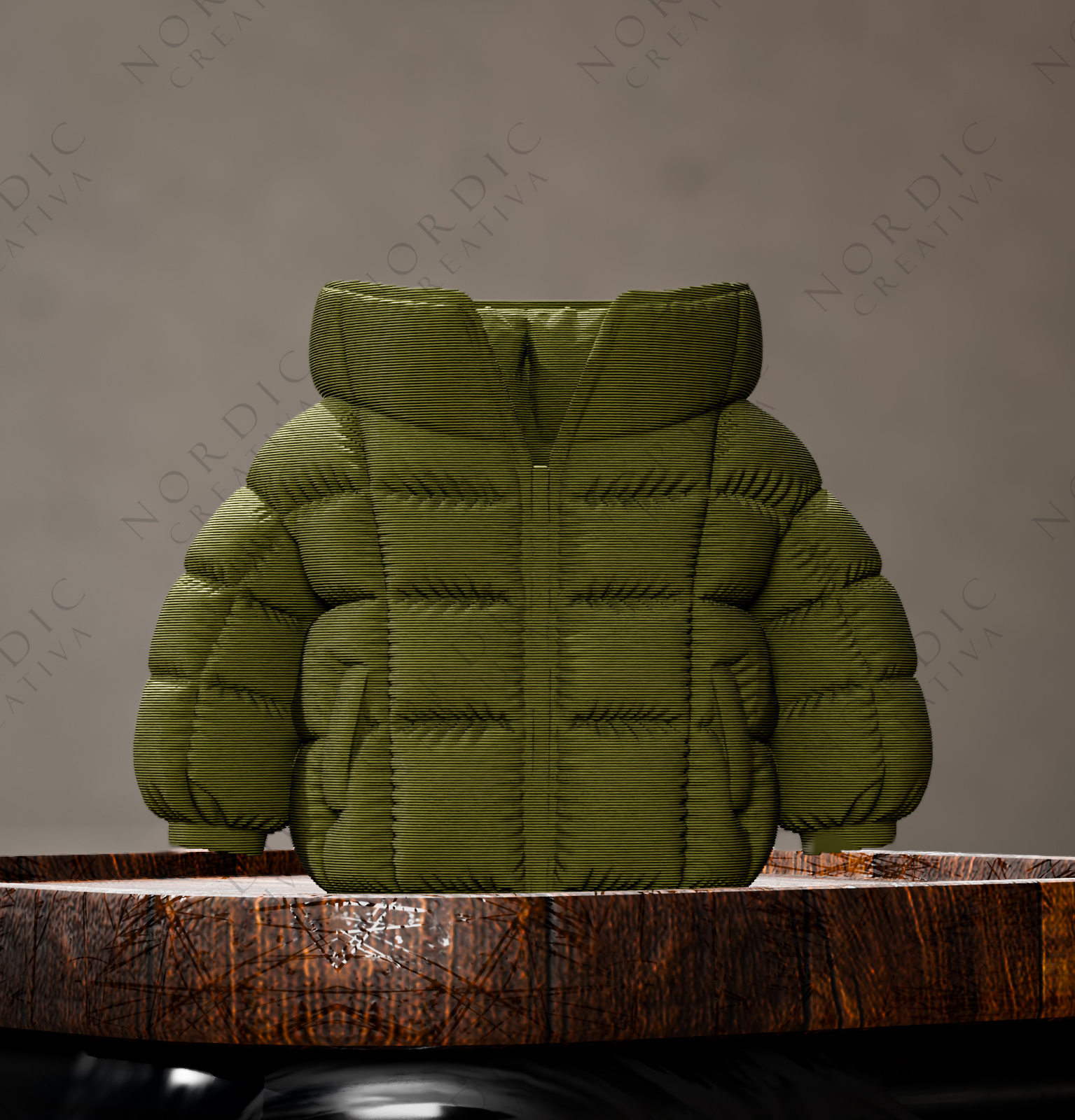 artistic statue STL-digital art figurines_Succulent in Jacket