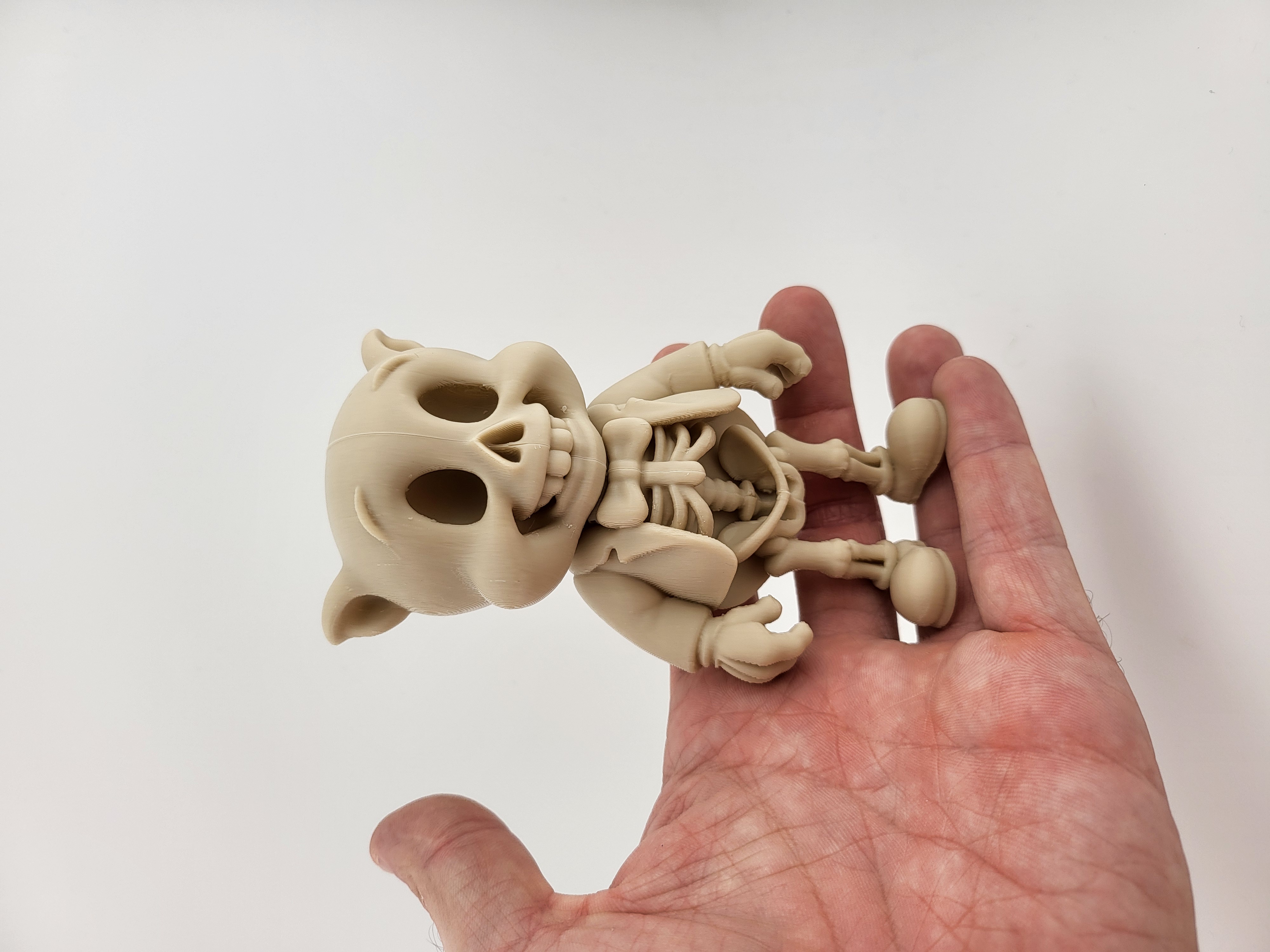 artistic statue STL-digital art figurines_Skeleton Cat