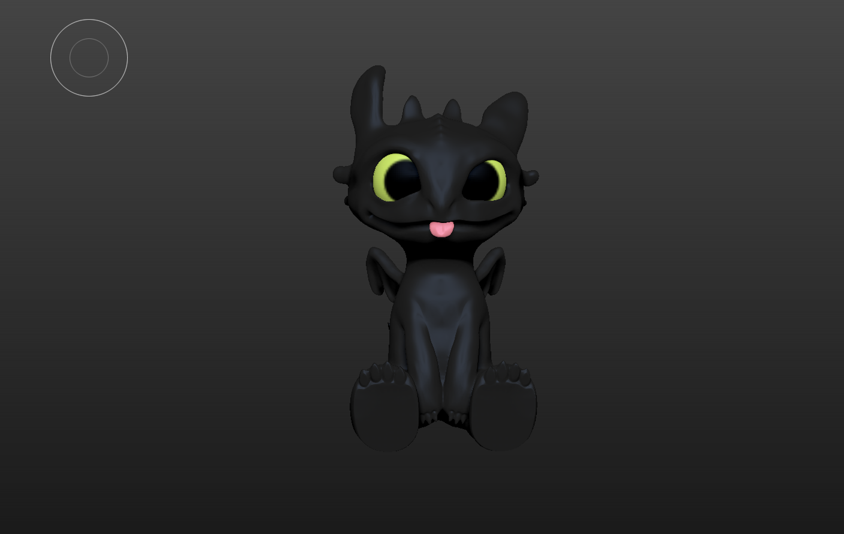 artistic statue STL-digital art figurines_Toothless Figurine