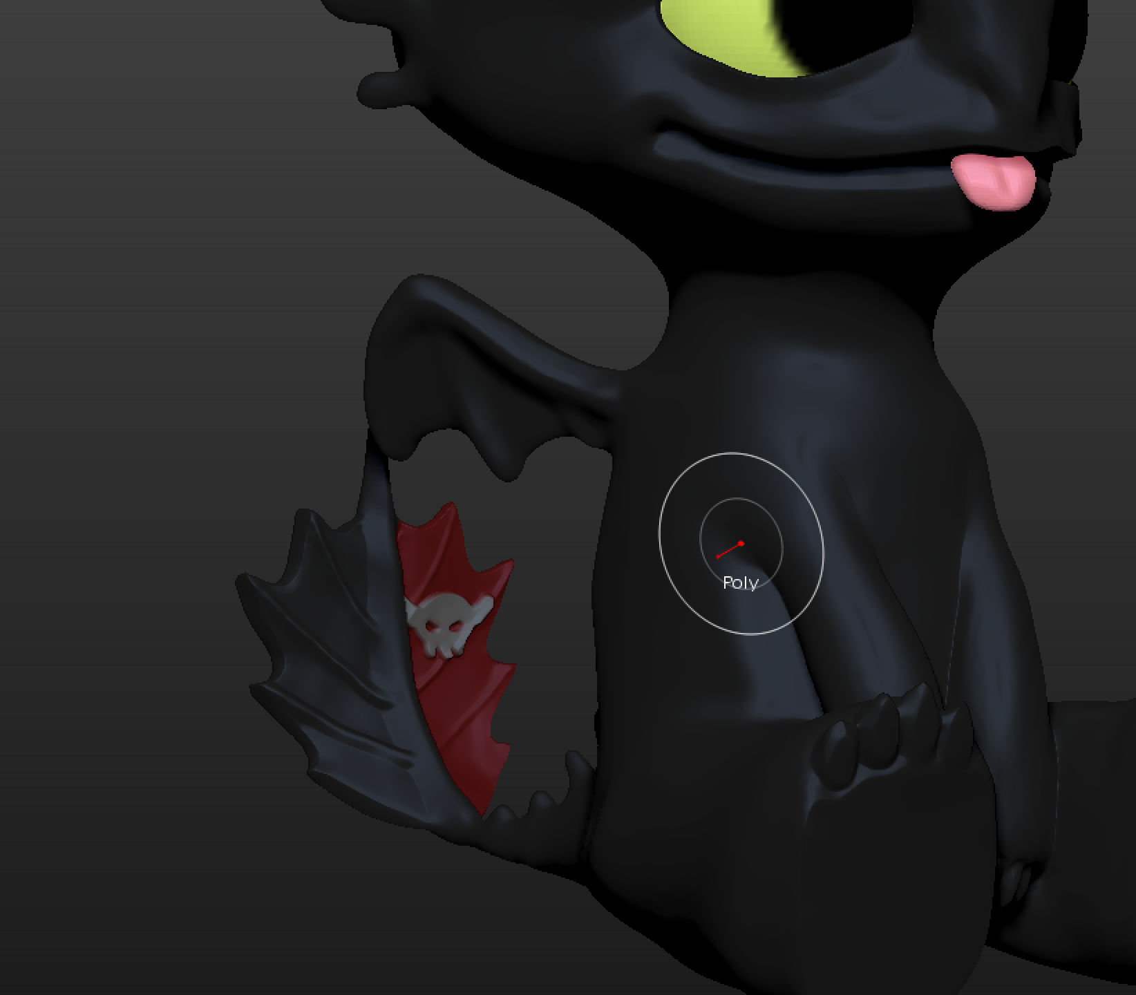 artistic statue STL-digital art figurines_Toothless Figurine