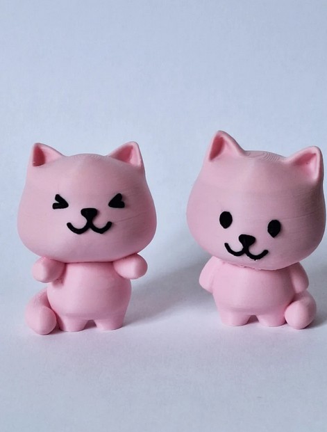 artistic statue STL-digital art figurines_cute cats