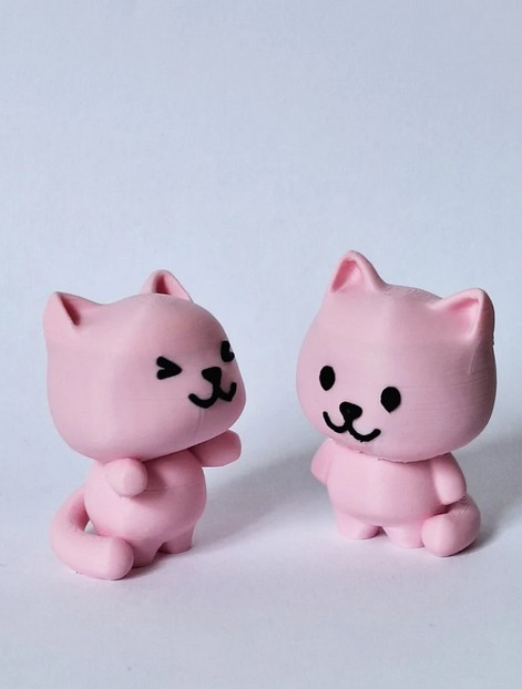 artistic statue STL-digital art figurines_cute cats
