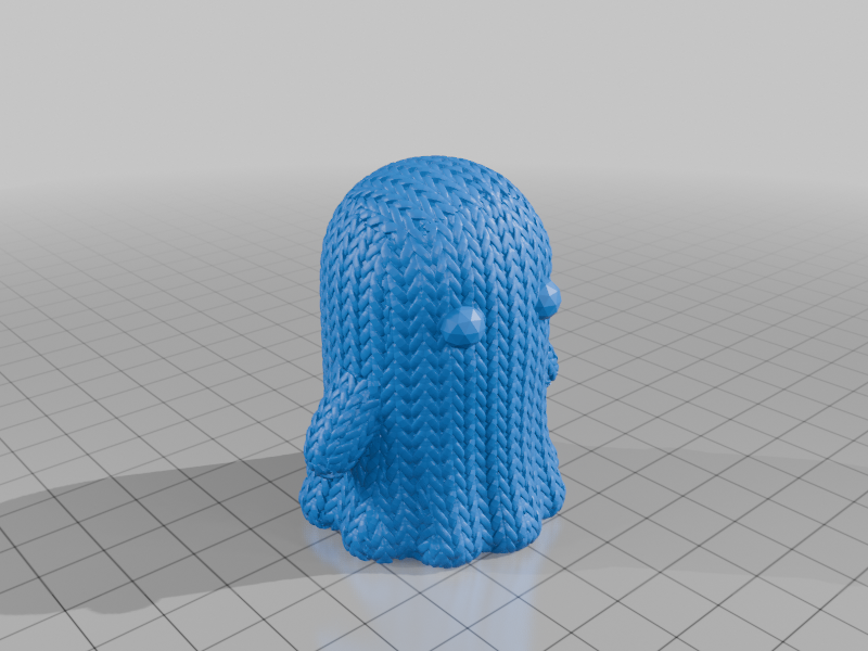 superhero STL files-collectible 3D figurines_Knitted Ghost