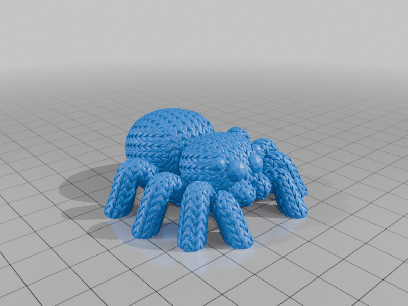 superhero STL files-collectible 3D figurines_Knitted Spider