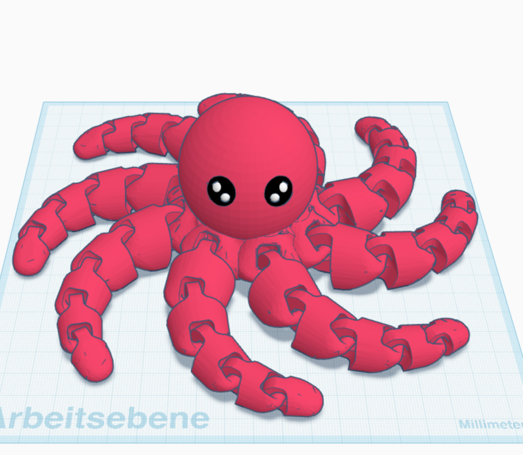 garden toy STL-flying toy 3D model_Flexi ocktopus