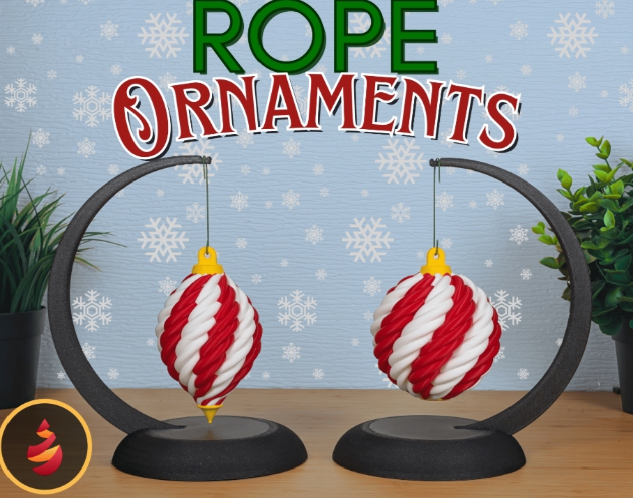 modular toy parts-interlocking 3D models_Christmass Rope ornaments