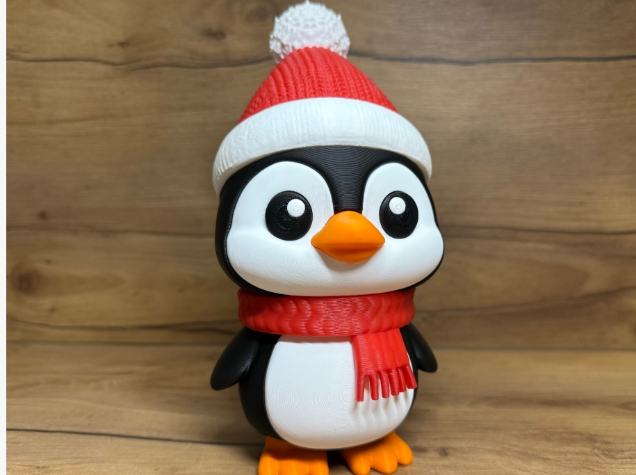 modular toy parts-interlocking 3D models_Penguin Christmass