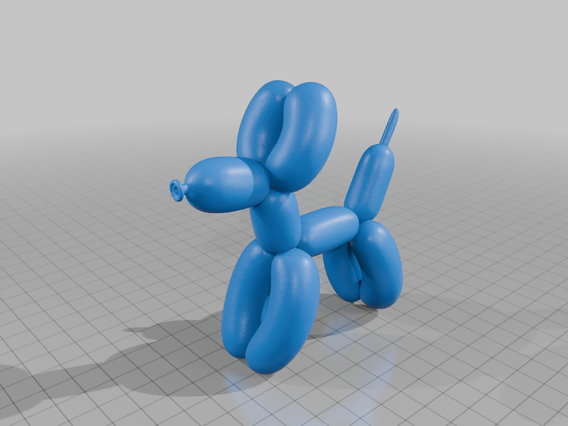 artistic statue STL-digital art figurines_ballon dog