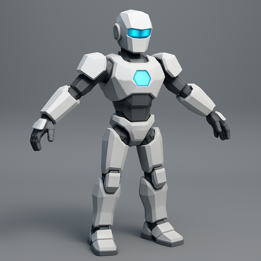 superhero STL files-collectible 3D figurines_robot, robotic character, sci-fi, android, humanoi