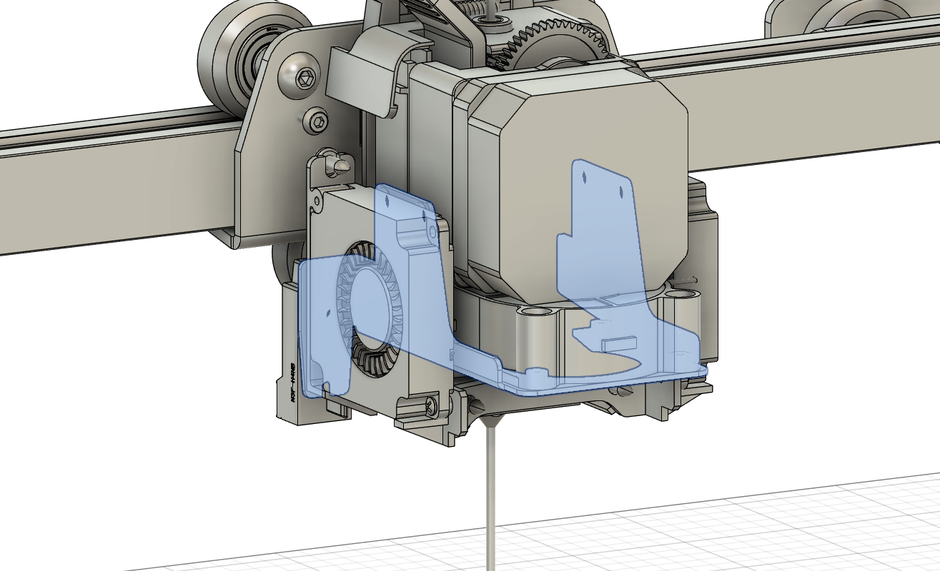 functional 3D components-engineering 3D print models_Neptune 3 Max Motherboard Fan & Sensor Mount