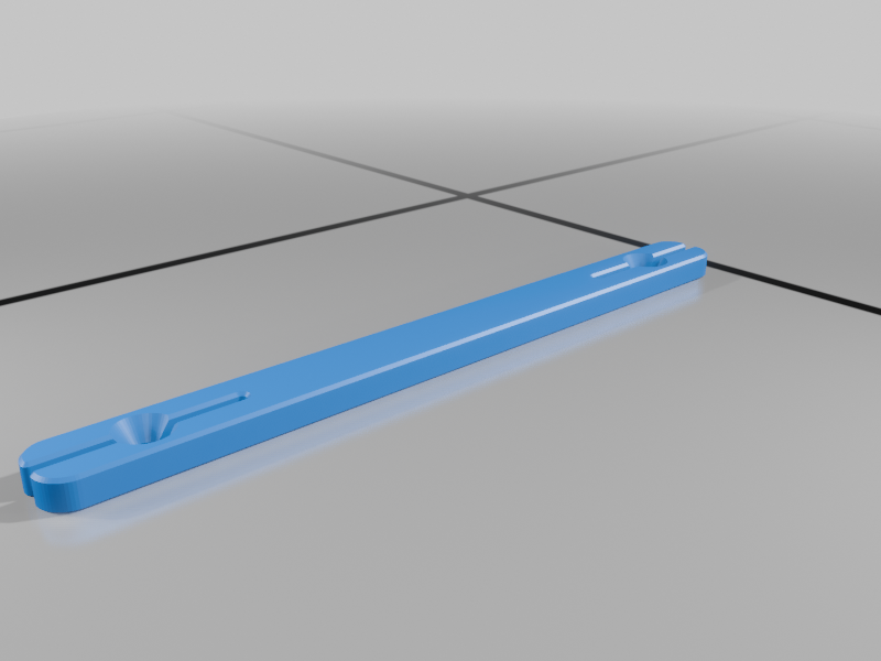 functional 3D components-engineering 3D print models_Feather Board Rail with Chamfers and Fillets