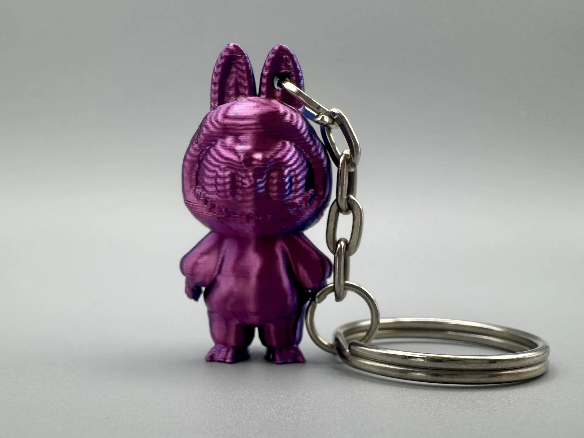 modular toy parts-interlocking 3D models_Labubu Keychain Mini Figure – Cute Character Charm