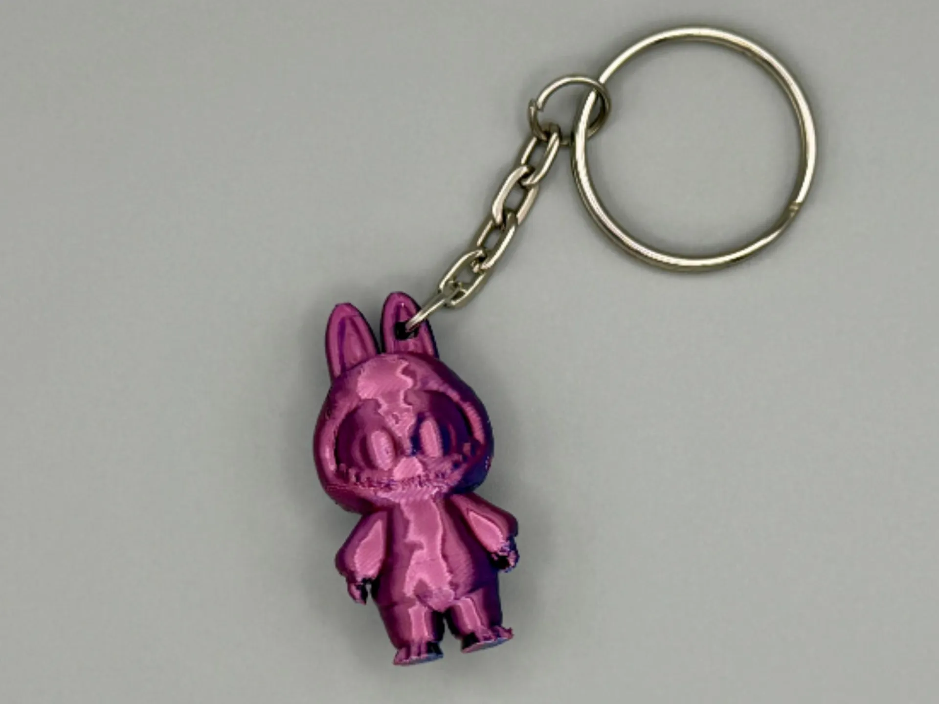 modular toy parts-interlocking 3D models_Labubu Keychain Mini Figure – Cute Character Charm