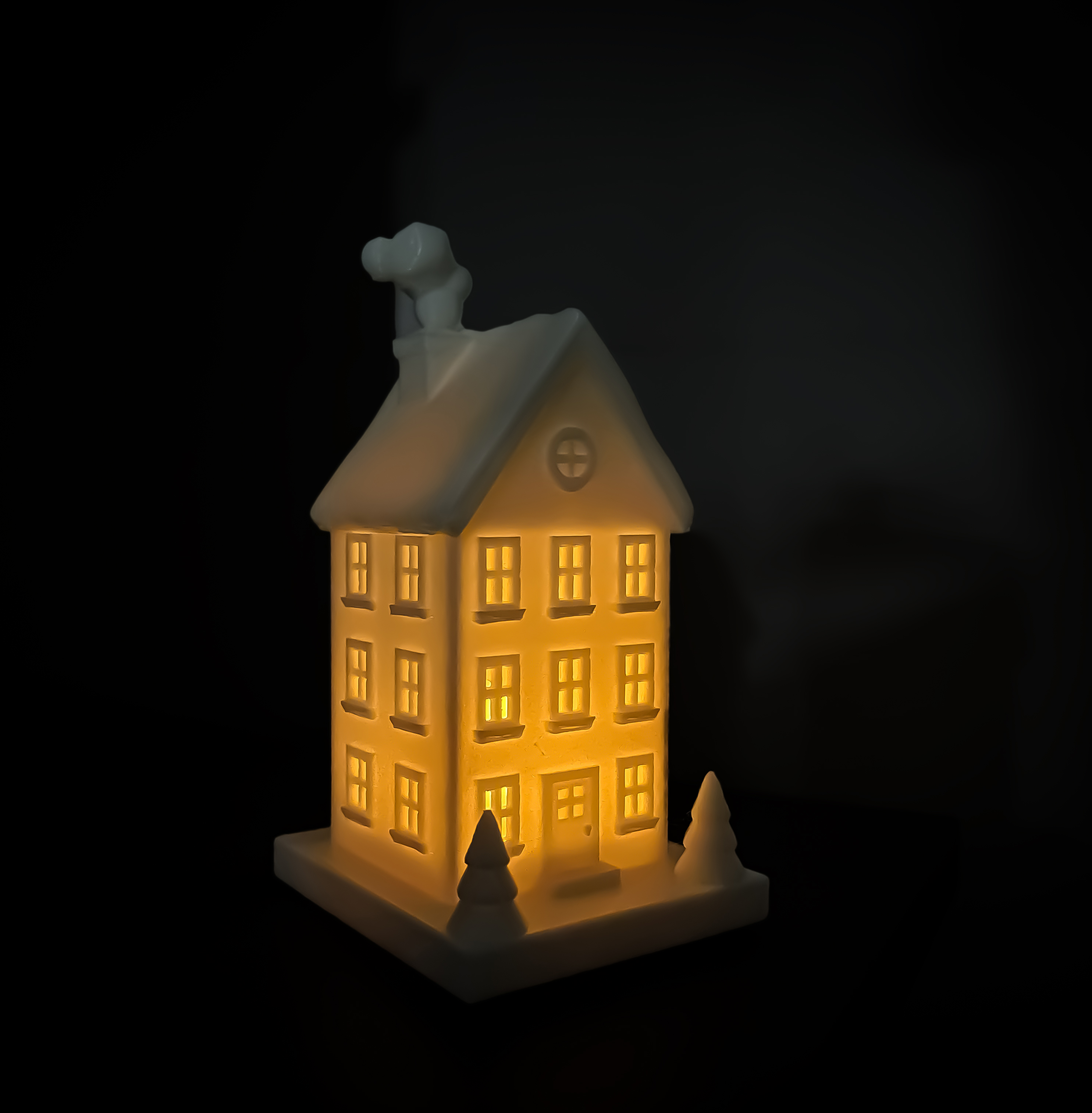 modular toy parts-interlocking 3D models_Christmas Tealight House