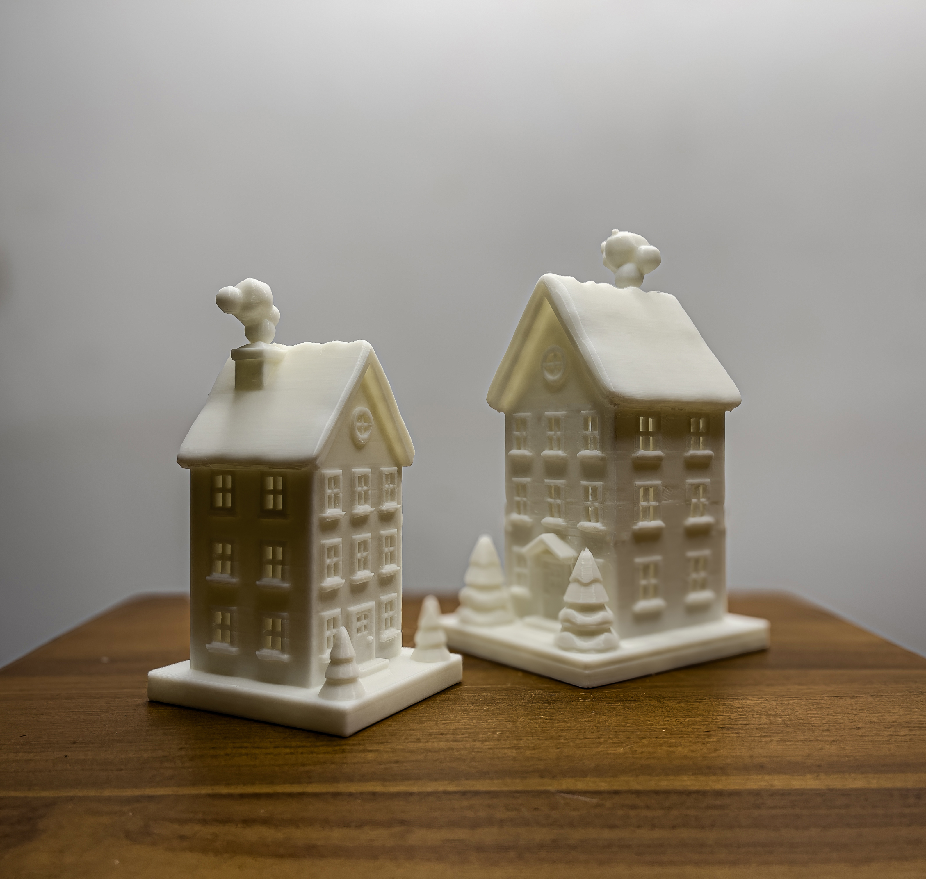 modular toy parts-interlocking 3D models_Christmas Tealight House