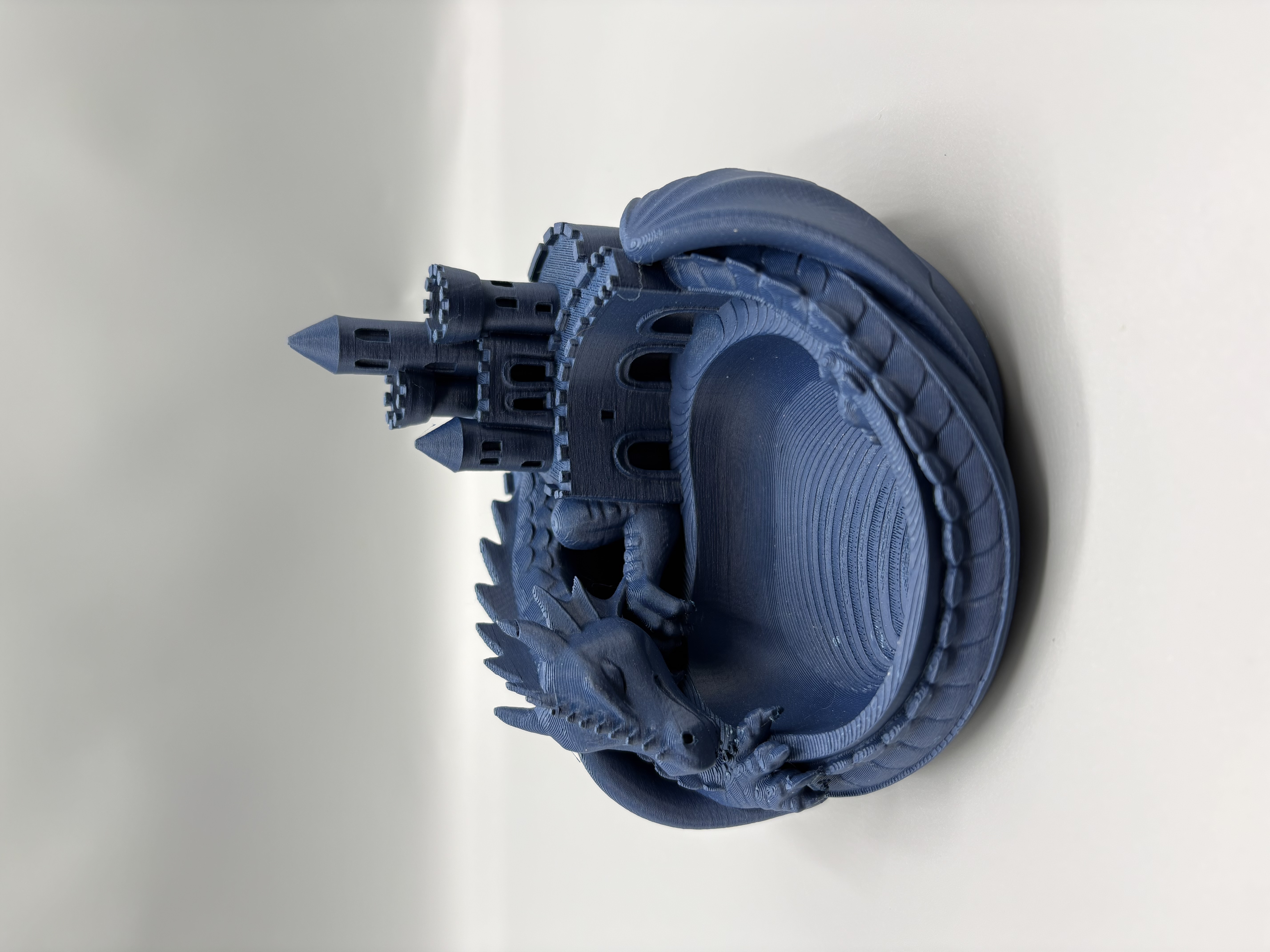 artistic statue STL-digital art figurines_Dragon Castle Tray