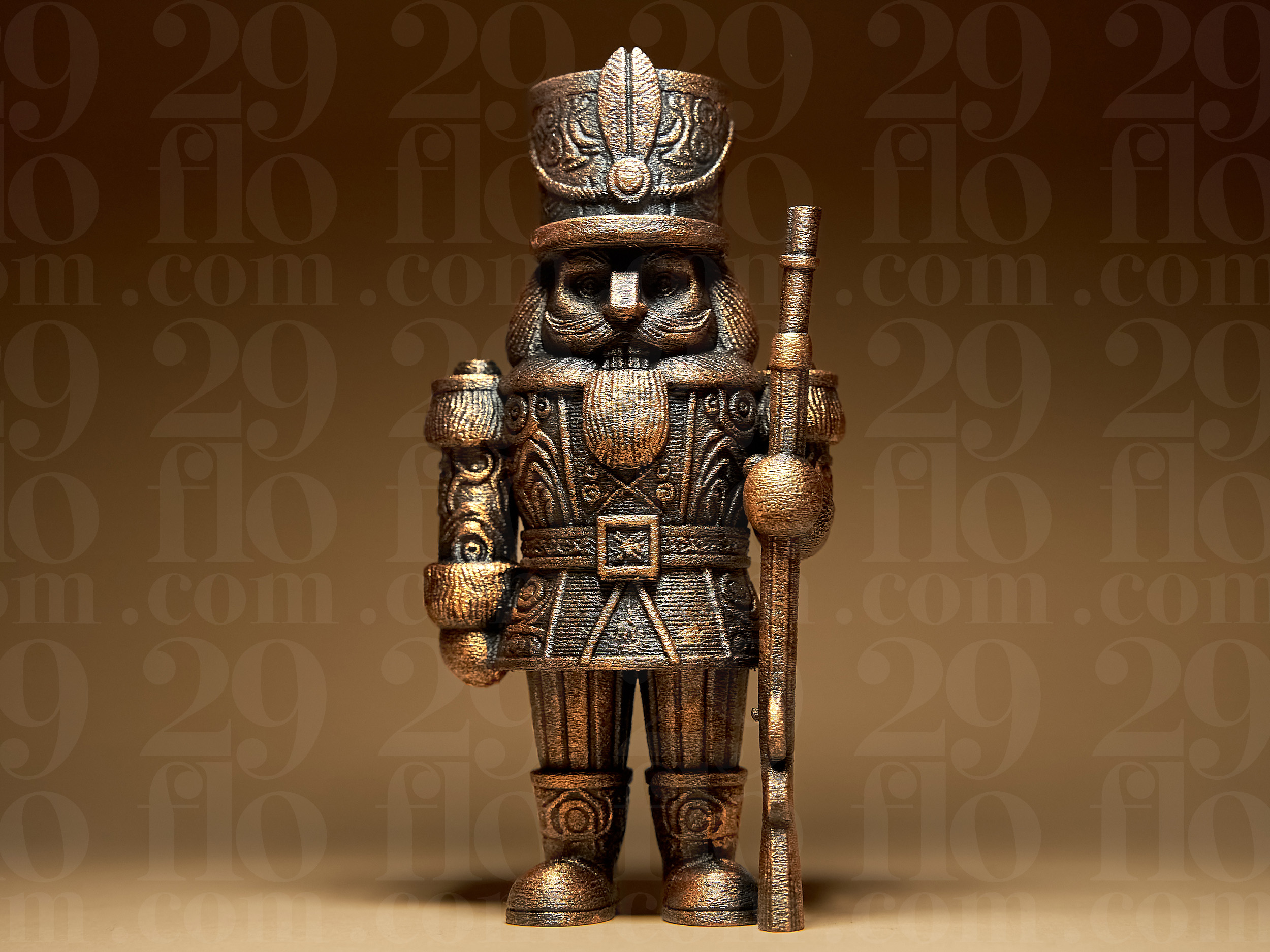 artistic statue STL-digital art figurines_Ornate Nutcracker