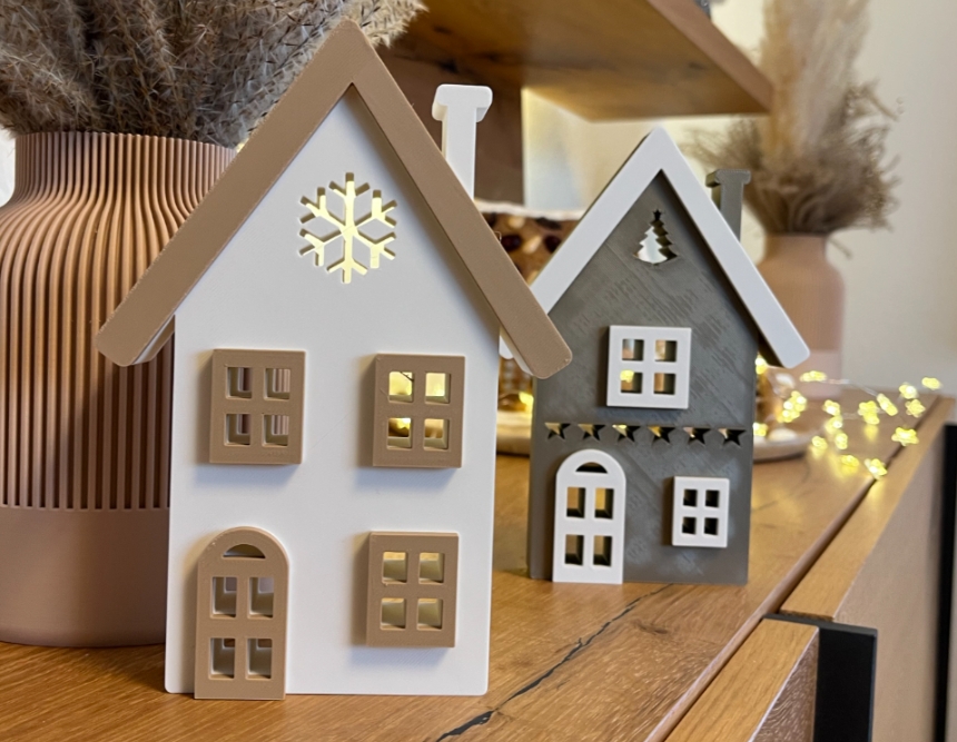 modular toy parts-interlocking 3D models_Christmas Village