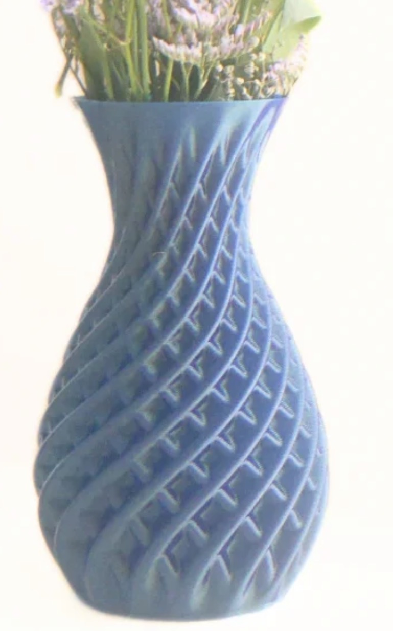 artistic statue STL-digital art figurines_Double Twist Vase