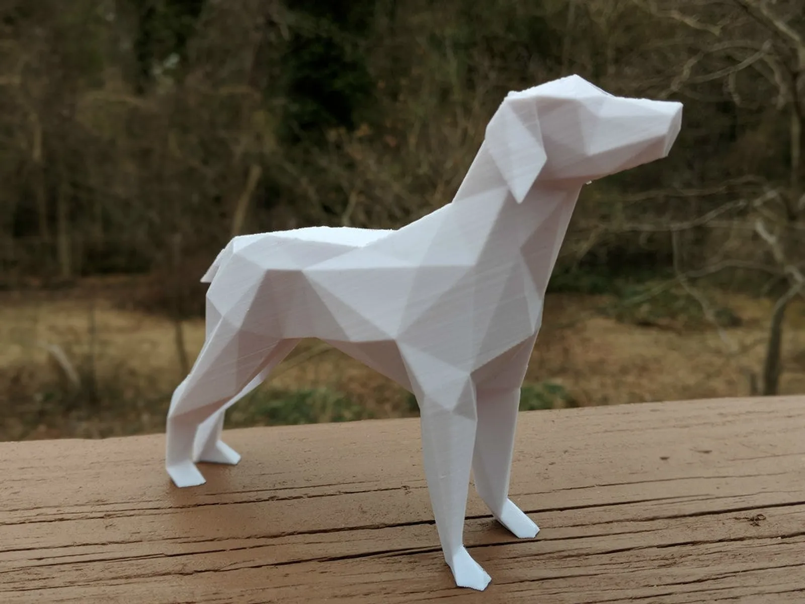 superhero STL files-collectible 3D figurines_Low Poly Dog