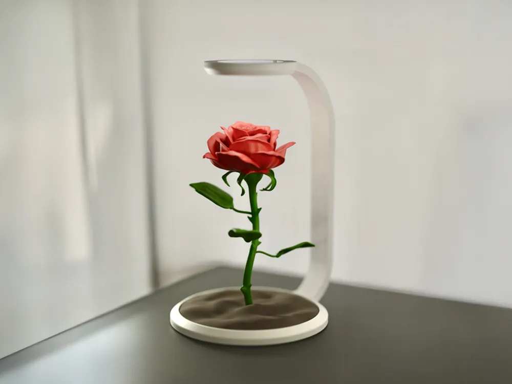 artistic statue STL-digital art figurines_rose