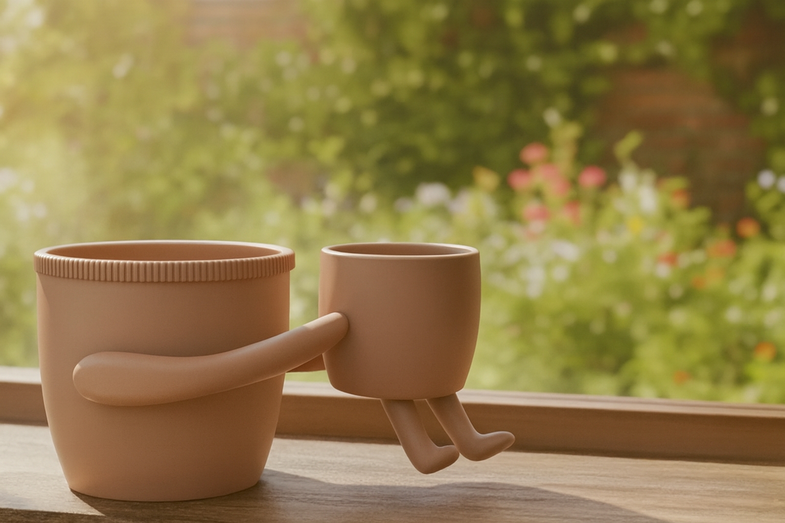 everyday 3D models-desktop gadget STL_. Fusion Flower Pot