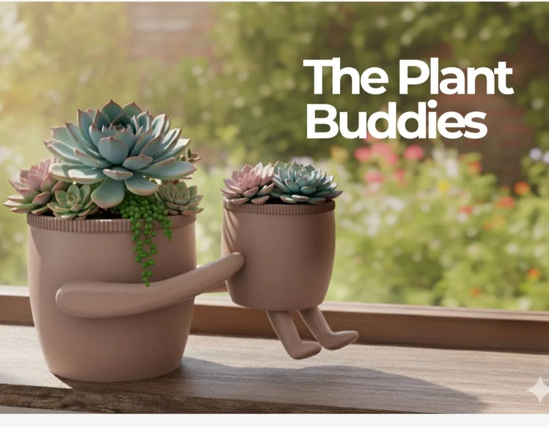 everyday 3D models-desktop gadget STL_. Fusion Flower Pot