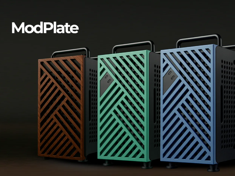 raspberry pi case STL-Arduino housing 3D model_ModPlate Cooler Master Qube 540